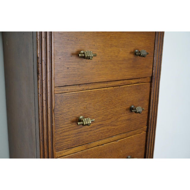 Dutch Oak Apothecary Cabinet, Mid-20th Century For Sale - Image 5 of 18
