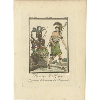 Lachaussée, African Amazon and Amazon River Warrior, 1806, Engraving For Sale