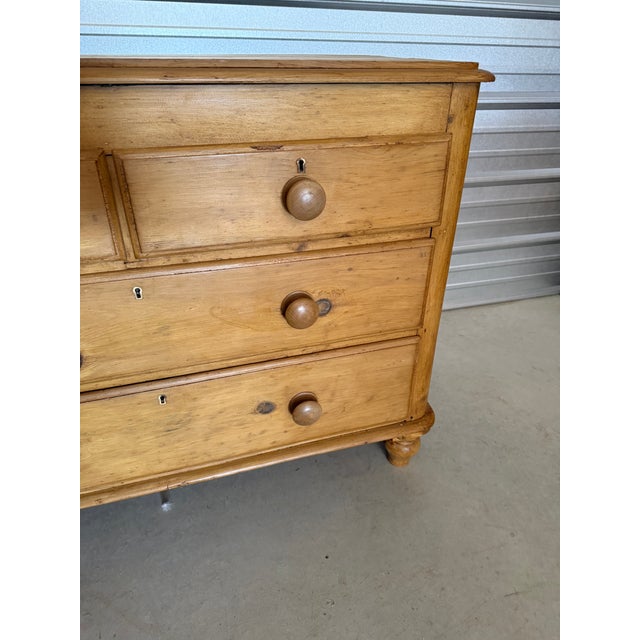 Antique Pine Two Over Two Drawers - Chest of Drawers From England For Sale - Image 10 of 18
