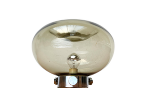 Mid-Century Space Age Bulb Glass Table Lamp, 1960s