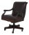 Sam Moore Rolling Leather Desk Chair For Sale