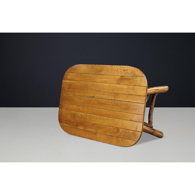 Wood Rustic Sculptural Wooden Dining Table with Organic Branch Base, 1950s For Sale - Image 7 of 12