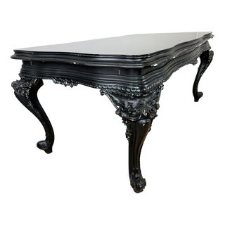French Style Black Painted Desk For Sale