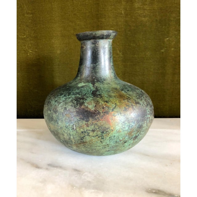 Early 20th Century Japanese Bronze Vase Attributed to Okazaki Sessei (Sessei Zo), C. 1916 For Sale - Image 4 of 4