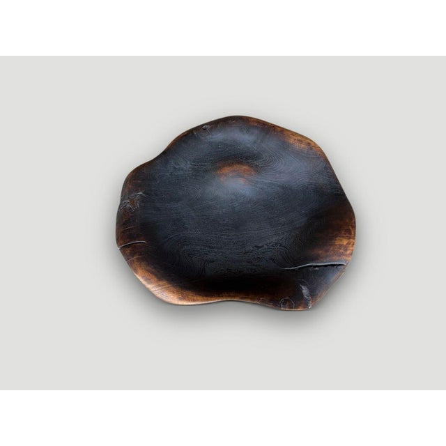 Contemporary Andrianna Shamaris Charred Sculptural Bowl Or Platter For Sale - Image 3 of 5