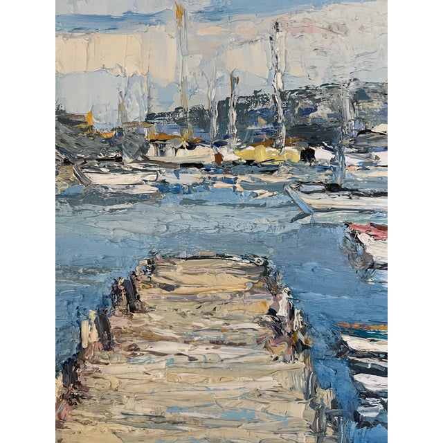 Vintage French Impressionist Painting by Renee Theobald W/ Gilt Frame For Sale - Image 4 of 11