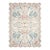 Ivory Washable Folk Floral Rug with Scalloped Edge, 3x4 For Sale
