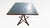 An expressive Mid-Century Modern mosaic tile accent table featuring an intricate pebble-style art tile top executed in...