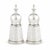 Chinoiserie White Wicker Salt and Pepper Shaker For Sale - Image 3 of 3