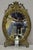 Antique French Victorian Brass Frame Bronze Ormolu Oval Beveled Glass Mirror For Sale - Image 10 of 12