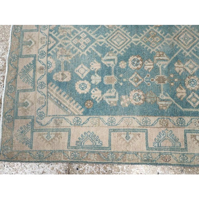 Mid 20th Century Galerie Shabab Collection Mid-20th Century Persian Malayer Throw Rug For Sale - Image 5 of 8