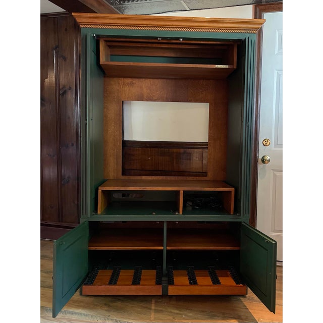 1990s Ethan Allen Country Crossings Tv Armoire Chairish