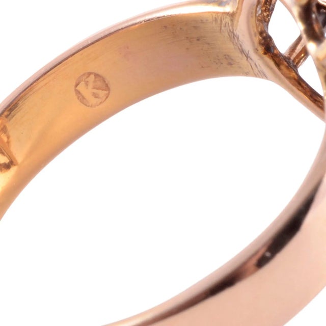 1950s 1950-60s Oval Opal Cocktail Ring Size 6.5 For Sale - Image 5 of 5