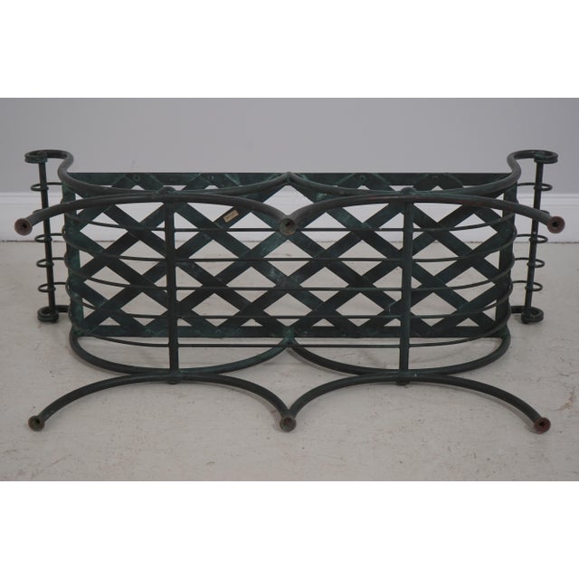 Vintage 1950s Salterini Design Iron Window Bench For Sale - Image 12 of 13
