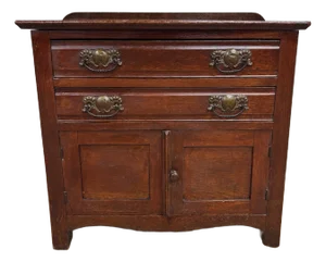 Antique Victorian Eastlake Cabinet Commode Washstand With Knapp Joints