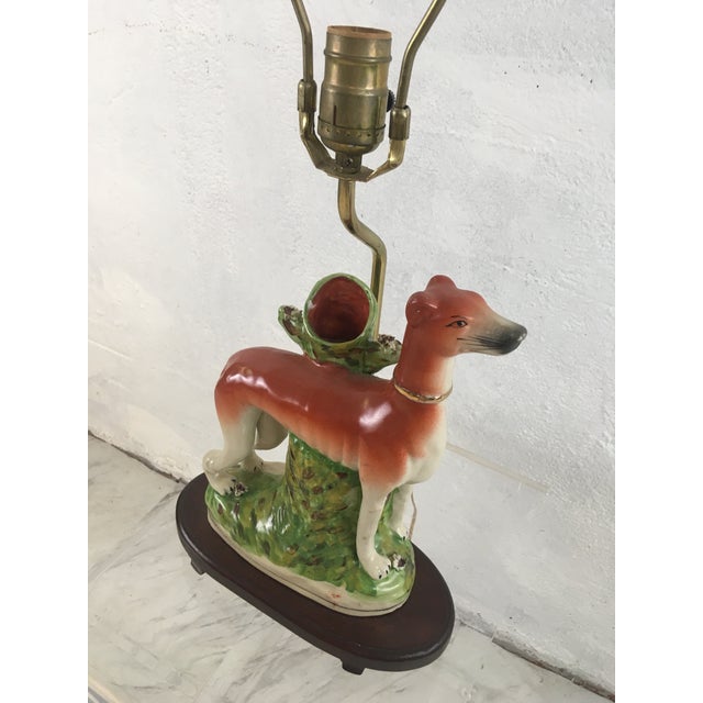 Staffordshire Antique Staffordshire Lamp For Sale - Image 4 of 7