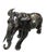 Realism Vintage Patinated Bronze Elephant Sculpture For Sale - Image 3 of 12
