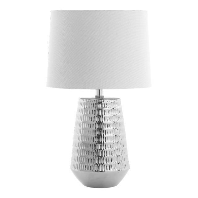 Albert Table Lamp - Plated Silver For Sale