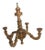 Antique Italian Carved Giltwood Chandelier With Timeworn Gilding, Late 19th Century For Sale