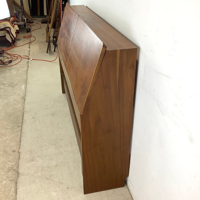 Mid-Century Full Size Storage Headboard- Drexel Declaration For Sale In Philadelphia - Image 6 of 12