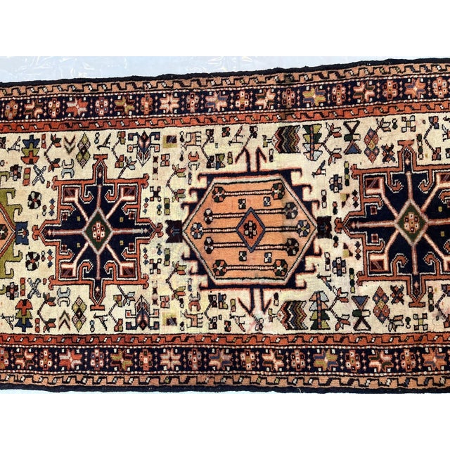 1970s Persian Heriz , 2'9" X 16' For Sale - Image 9 of 12