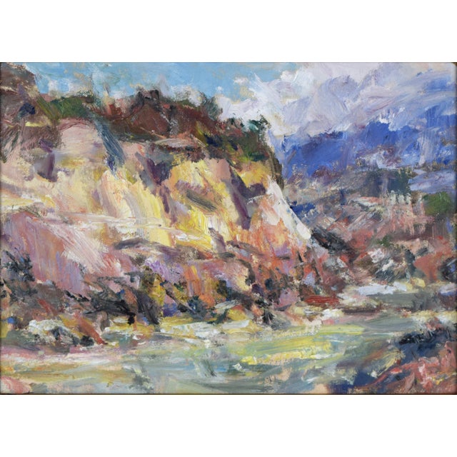 Contemporary Southwestern Canyon Landscape Oil Painting For Sale - Image 4 of 5