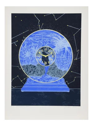 Susan Hall, Interstellar Space, Lithograph