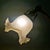 Art Nouveau Flexible Brass Goose Neck and Glass Table Lamp, 1950s For Sale - Image 10 of 13