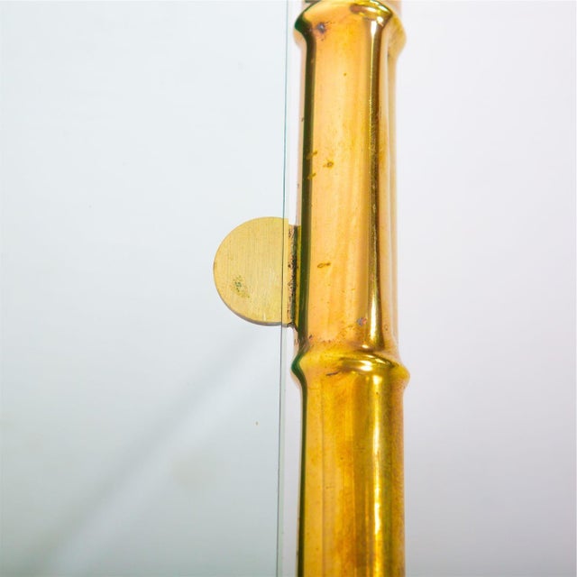 1960s 1960s Large Modernist Brass Coffee Table For Sale - Image 5 of 6