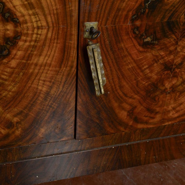 Art Deco Sideboard in Walnut Burl with Black Marble Top For Sale - Image 16 of 18