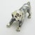 Metal Vintage Italian Playful Puppy Dog Figurine in Silver 800 by Sorini, Arezzo, 1980s For Sale - Image 7 of 14