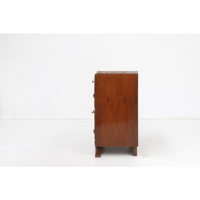 Art Deco Cabinet in Wood with Marble Top, France, 1930s For Sale - Image 12 of 15
