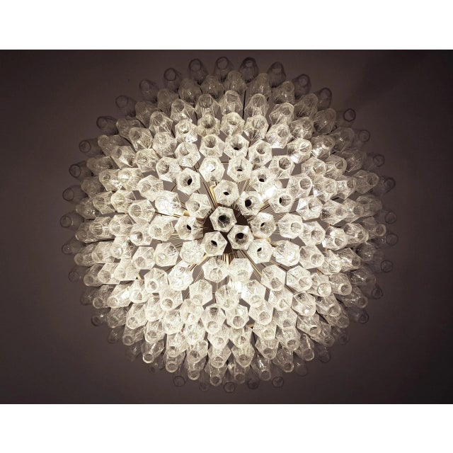 2020s Murano Glass 185 Transparent Glass Chandelier For Sale - Image 5 of 11
