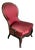 Antique Wooden and Ceramic Dressing Chair from Laveno, 1900s For Sale