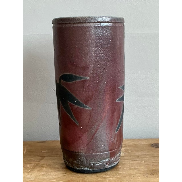 Vintage Asian Original Studio Pottery Vase For Sale - Image 12 of 12