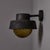 Mid-Century Modern 1970s Patinated Metal and Textured Amber Glass Outdoor Sconce Attributed to Hans Agne Jakobsson For Sale - Image 3 of 17