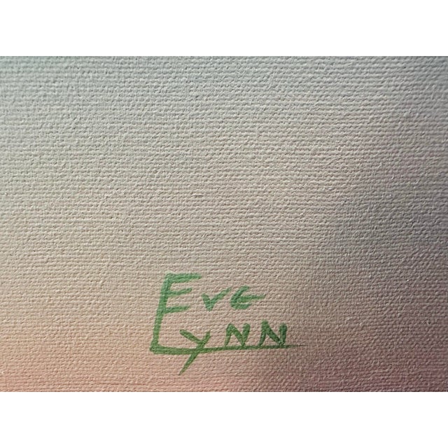 1980's Cityscape Oil on Canvas Painting by Eve Lynn For Sale - Image 11 of 12