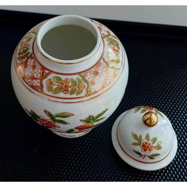 Metal Andrea by Sadek Cherry Blossom Ginger Jar For Sale - Image 7 of 11
