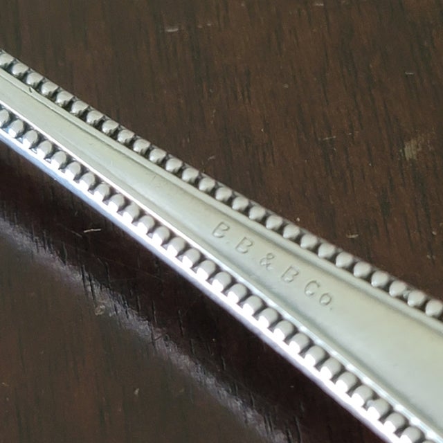 Mid 19th Century Newcastle by Gorham Sterling Silver Saratoga Chip Server 8 7/8" Serving Heirloom For Sale In Philadelphia - Image 6 of 8