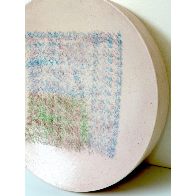 Guido Gambone Monumental Abstract Studio Pottery Bowl/ Charger, Italy For Sale - Image 12 of 14