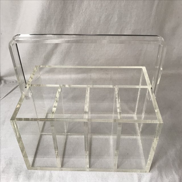 Lucite Bathroom Caddy Organizer Chairish
