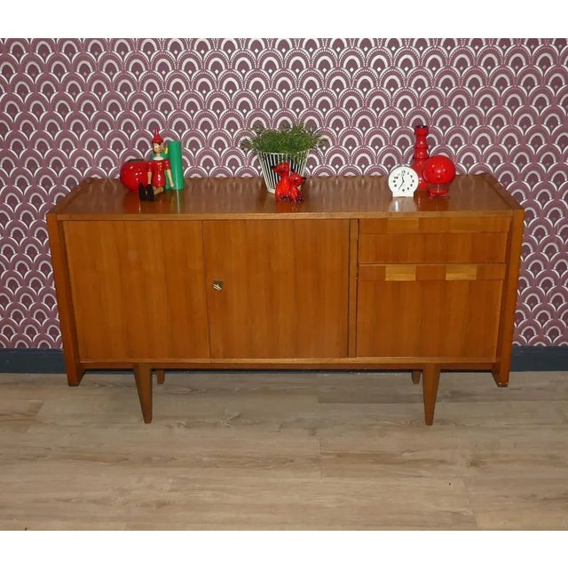 Small Wood Veneer Sideboard, 1960s For Sale - Image 5 of 12