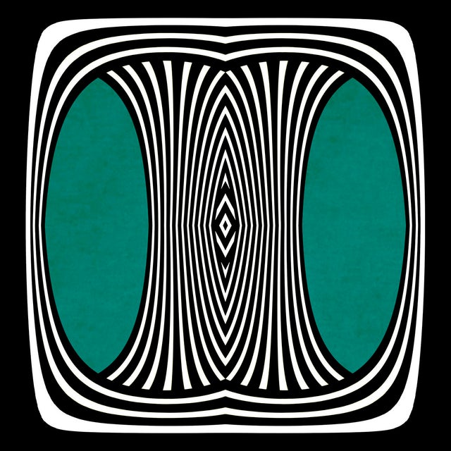 Geometric art deco style art prints with deep green accent colour surrounded by black and white graphic design. Art prints...