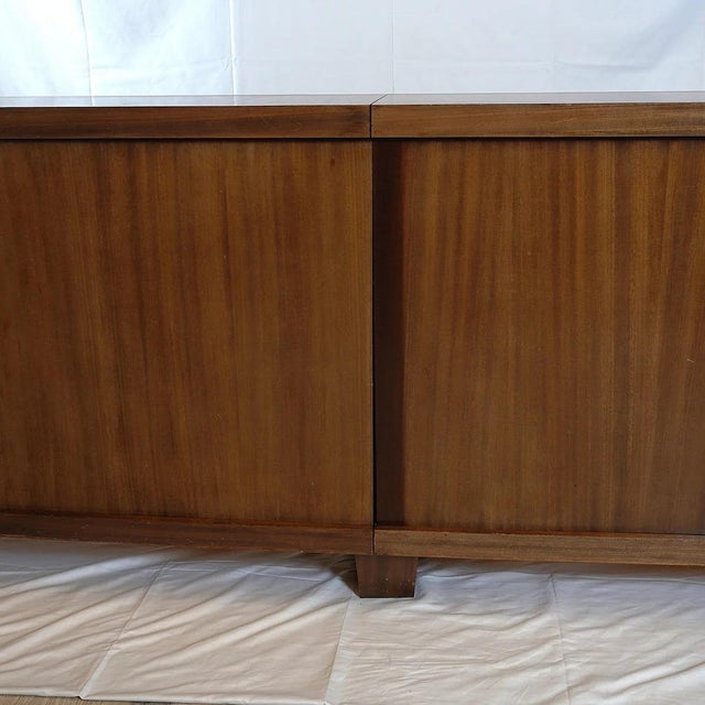 Vintage Modern Walnut Sideboard or Media Center For Sale - Image 4 of 4