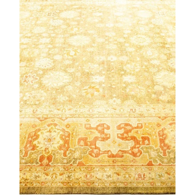 Solo Rugs Mogul, One-of-a-Kind Hand-Knotted Area Rug in Green, 8' 3" x 10' 5" For Sale - Image 4 of 8