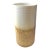 Bo Jia for Middle Kingdom White & Sand Lava-Like Glaze Porcelain Cylinder Vase For Sale