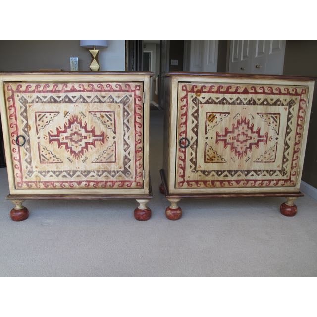 Habersham Hand Painted Chests A Pair Chairish