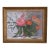 “Peony and Ranunculus” Contemporary Framed Floral Oil on Linen For Sale
