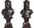 Antique Columns in Chestnut Wood with Carvings, 1800s, Set of 2 For Sale - Image 3 of 14