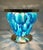 Blue Italian Delicatezza Gold Blue Murano Glass Leaves Table by Fabio LTD For Sale - Image 8 of 9